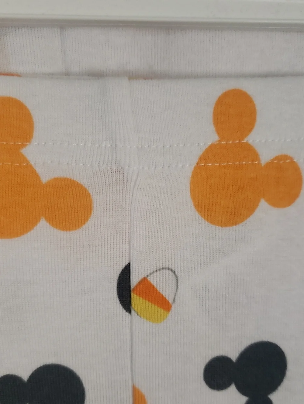 Disney Baby Mickey Mouse Orange & White Kids Halloween Pajama Set